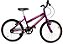 Bicicleta Aro 20 Feminina Roda Comum Freio V-Brake Violeta/Rosa - Imagem 1