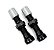 Par De Válvulas Tubeless Importada 40mm Bico Grosso Schrader Preto - Imagem 1