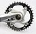 Pedivela MTB Shimano Deore XT M785 Coroa 36d BCD 104 Braço 175mm - USADO - Imagem 4