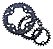 Coroas Mtb Xtime 40 30 e 22 Bcd 96mm Serve em Shimano Alivio M4000 Acera M3000 - Imagem 1