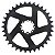 Coroa Unica Ictus Direct Mount 8 Bolt Para Pedivela Sram Quarq Offset 3mm - Imagem 2