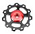 Par Roldanas em Alumínio com Rolamento para Cambios Shimano Sram 9 10v - Imagem 2