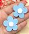 Florzinha de Acrílico Candy - Azul - 4cm - 2 unidades - Imagem 1
