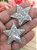 Aplique de Estrela - Prata - Glitter - 4x4cm - 2 Unidades - Imagem 1