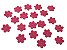 Florzinha de Tecido Pequena - Pink - 20 unidades - Imagem 1