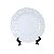 KIT 2 PRATOS RASOS EM CERAMICA BRANCA LINHA RENDADA PROVENCE 28 CM MESA POSTA - Imagem 1