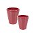 CACHEPOT VERMELHO EM CERAMICA DECORAÇÃO E UTILIDADE 2 OPÇÕES DE TAMANHO - Imagem 1