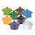 MINI CAÇAROLA COM TAMPA EM CERAMICA 250 ML MESA POSTA PEQUENAS PORÇÕES 8 OPÇÕES DE CORES - Imagem 1