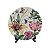 KIT 2 PRATOS DE SOBREMESA LINHA GARDEN EM CERAMICA BEGE FLORAL 20 CM MESA POSTA - Imagem 1