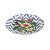 KIT 2 PRATOS DE SOBREMESA LINHA SUMMER EM CERAMICA ESTAMPA AZUL BRANCO FLORAL 20 CM MESA POSTA - Imagem 5