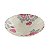 KIT 2 PRATOS FUNDOS LINHA ROSE GARDEN EM CERAMICA BEGE E ROSA 21,3 CM MESA POSTA - Imagem 2