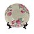 KIT 2 PRATOS FUNDOS LINHA ROSE GARDEN EM CERAMICA BEGE E ROSA 21,3 CM MESA POSTA - Imagem 1