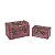CONJUNTO DE 2 CAIXAS BAÚ DECORATIVAS EM MADEIRA DECORAÇÃO UTILIDADE PRESENTE - Imagem 4