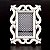 PORTA RETRATO ARABESCO DE PLÁSTICO BRANCO PARA FOTOS 10 X 15 DECORAÇÃO - Imagem 1