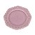 KIT 2 PRATOS DE SOBREMESA EM CERAMICA ROSA LINHA ROMANTIC 20,3 CM MESA POSTA - Imagem 2