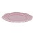 KIT 2 PRATOS DE SOBREMESA EM CERAMICA ROSA LINHA ROMANTIC 20,3 CM MESA POSTA - Imagem 3