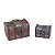 KIT 2 MINI BAÚS RETRÔ DE MADEIRA COM FECHADURA PORTA TRECOS 6 MODELOS - Imagem 6