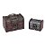 KIT 2 MINI BAÚS RETRÔ DE MADEIRA COM FECHADURA PORTA TRECOS 6 MODELOS - Imagem 3