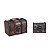KIT 2 CAIXAS BAÚ MADEIRA MARROM RETRÔ DECORAÇÃO E UTILIDADE 6 MODELOS - Imagem 5