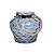 CASTIÇAL VASO DE VIDRO AZUL COBALTO COM ALÇA 27x28 CM DECORAÇÃO - Imagem 1