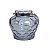 CASTIÇAL VASO DE VIDRO AZUL COBALTO COM ALÇA 27x28 CM DECORAÇÃO - Imagem 2