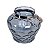 CASTIÇAL VASO DE VIDRO AZUL COBALTO COM ALÇA 27x28 CM DECORAÇÃO - Imagem 3