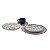 JOGO 2 PRATOS DE SOBREMESA COUP ASTECA EM CERAMICA 20 CM MESA POSTA - Imagem 6