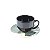 JOGO 2 XÍCARAS DE CHÁ COUP LIFE EM CERÂMICA VERDE COM PIRES ESTAMPADO 200 ML MESA POSTA CHÁ E CAFÉ - Imagem 2