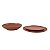 JOGO 2 PRATOS DE SOBREMESA LINHA BIO TERRAKOTTA EM CERAMICA TELHA 21,5 CM MESA POSTA - Imagem 5