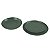 JOGO 2 PRATOS DE SOBREMESA LINHA BIO LEAF EM CERAMICA VERDE 21,5 CM MESA POSTA - Imagem 4