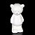 URSINHO DE CERÂMICA BRANCO PARA DECORAÇÃO DE QUARTO DE BEBÊ 19 X 9,5 X 8 CM - Imagem 1