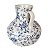 VASO DECORATIVO GRANDE EM CERÂMICA ESTAMPADA PARA FLORES NATURAIS OU PERMANENTES 34X30X28 CM - Imagem 2
