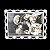 PORTA RETRATO DE METAL COM STRASS 17,5 X 12,5 X 1,5CM FOTOS 10 X15 CM VERTICAL HORIZONTAL - Imagem 2