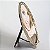 PORTA RETRATO DE METAL OVAL DOURADO COM STRASS 19 X 14 X 1 CM PARA FOTOS 13 X 18 CM - Imagem 3