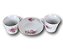 JOGO DE XICARAS PORCELANAS DE CHÁ COM 6 PEÇAS ESTAMPAS FLOR MESA POSTA PRESENTES - Imagem 1
