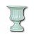 VASO DECORATIVO GREGO CERAMICA VERDE BEBÊ 25 X 22 X 22 CM DECORAÇÃO E ARRANJOS - Imagem 1