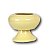 CACHEPOT LUA DE CERAMICA AMARELO CLARO 17 X 19 X 19 CM DECORAÇÃO ARRANJOS E FESTAS - Imagem 2