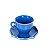 JOGO DE XICARAS DE CAFE AZUL COM 6 UNIDADES 100 ML MESA POSTA - Imagem 2