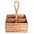 PORTA TALHERES EM RATTAN 20x20x28 CM MESA POSTA UTILIDADE - Imagem 2
