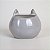 CACHEPOT RAPOSA CINZA EM CERAMICA 11 X 10 X 9,0 CM DECORAÇÃO E UTILIDADE - Imagem 4