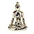 ENFEITE ESCULTURA YOGA PORCELANA DOURADA 11 X 5 X 8 CM DECORAÇÃO DE AMBIENTES - Imagem 1