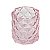 PORTA VELA REDONDO DE VIDRO ROSA BICO DE JACA 7,5 X 7 CM DECORAÇÃO MESA POSTA - Imagem 2