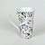 CANECA EM CERAMICA BRANCA ESTAMPA MOTIVOS FLORAIS 510 ML MESA POSTA 2 OPÇÕES DE KITS - Imagem 3