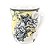 CANECA EM CERAMICA BRANCA ESTAMPA AMARELA E MOTIVOS FLORAIS 400 ML MESA POSTA 2 OPÇÕES DE KITS - Imagem 2