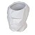 CACHEPOT VASO DE CIMENTO FACE DE HOMEM 12 X 8 X 11,5 CM DECORAÇÃO E ARRANJOS SUCULENTAS 3 OPÇÕES DE CORES - Imagem 3