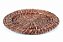 KIT 2 SOUSPLATS DE CHÁ REDONDO EM RATTAN MARROM 25 CM MESA POSTA - Imagem 3