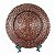 KIT 2 SOUSPLATS REDONDOS COMPACTO EM RATTAN MARROM 32 CM MESA POSTA - Imagem 1