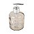 SABONETEIRA PARA SABÃO LIQUIDO DE VIDRO COBRE COM DISPENSADOR PLASTICO PRATEADO 400 ML CASA BANHEIRO UTILIDADE - Imagem 1