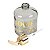 SABONETEIRA PARA SABÃO LIQUIDO DE VIDRO FUMÊ COM DISPENSADOR PLASTICO DOURADO 400 ML CASA BANHEIRO UTILIDADE - Imagem 2