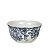 KIT 2 BOWLS EM CERAMICA ESMALTADA BRANCA ESTAMPA FLORES AZUIS 600 ML 7 X 14,5 CM MESA POSTA E UTILIDADE - Imagem 1